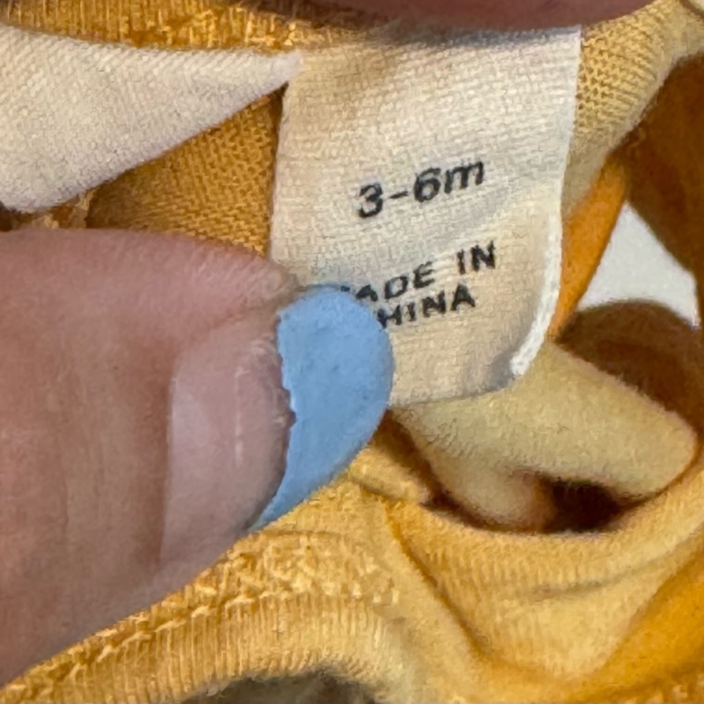 Kyte Baby Honey Yellow Short Sleeve Bodysuit 3-6 Months - Picture 4 of 4